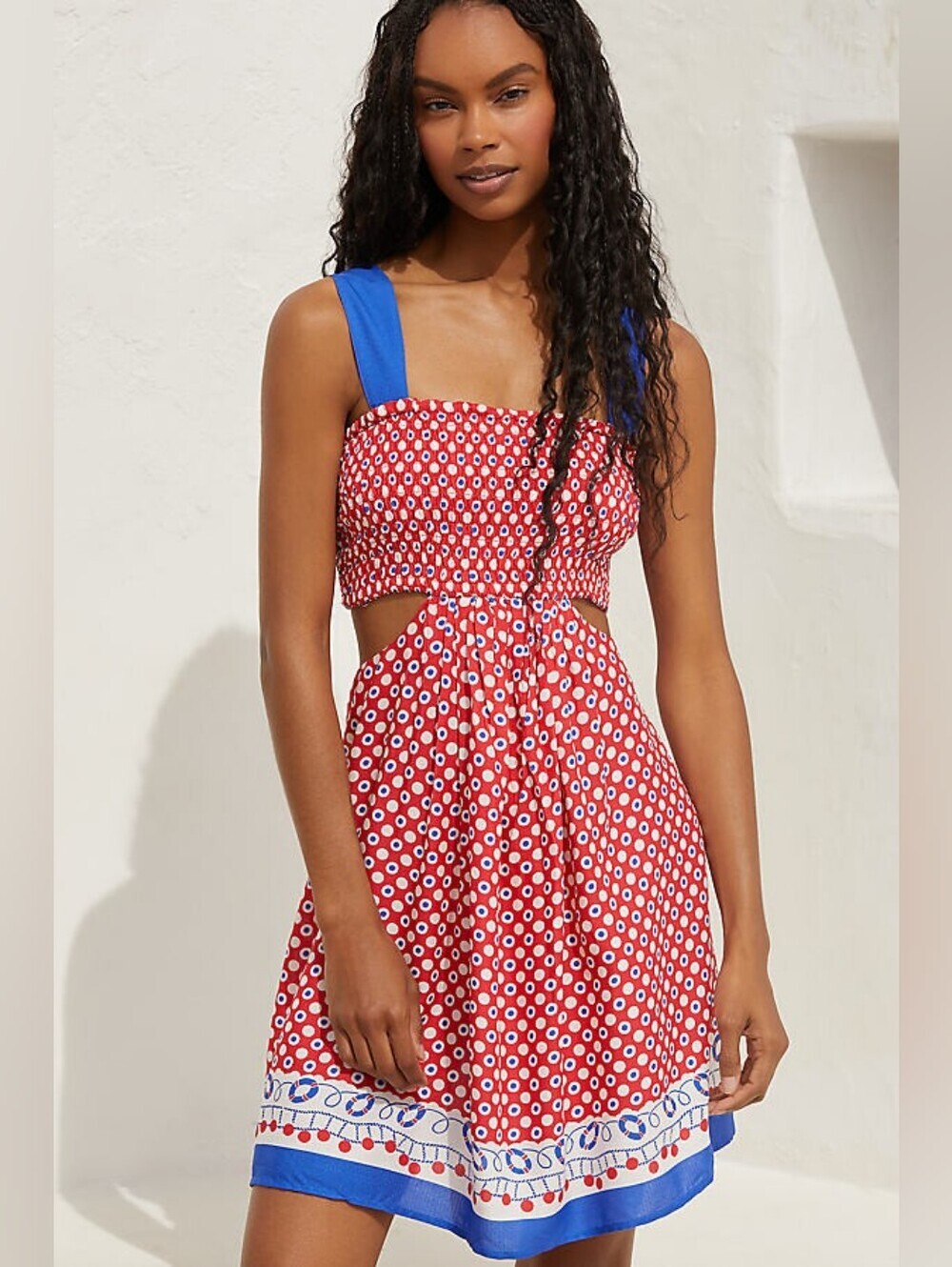 Anthropologie Celandine Piper Bandeau Cutout Dress S